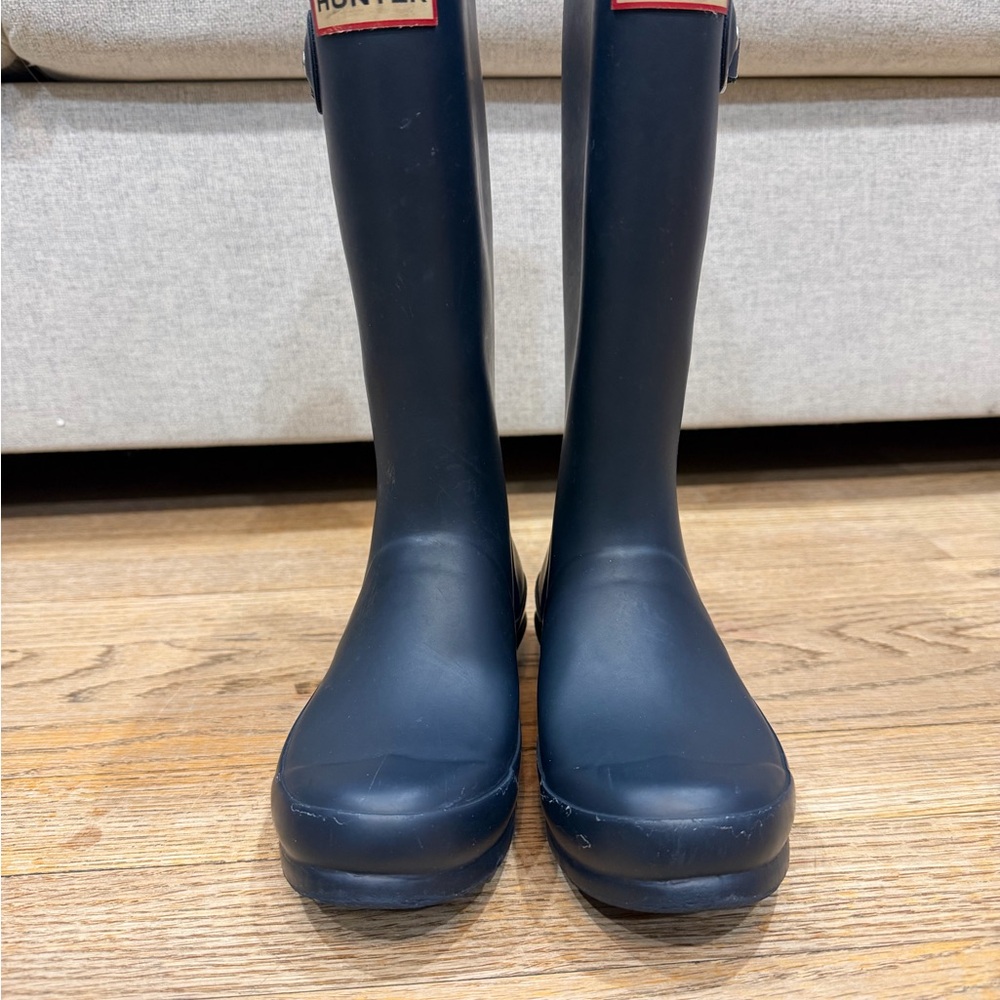 Hunter Navy Rain Boots